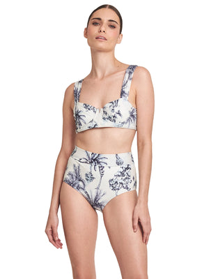 Aguaclara: Bustier Grasse Bleue 64-High Rise Grasse Bleue 19 Bikini (GRASSE-64-GRASSE-19)