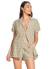 Vitamin A: Playa Pocket Blouse-Tallows Short (2300SS-ELAV-110SH-ELAV)