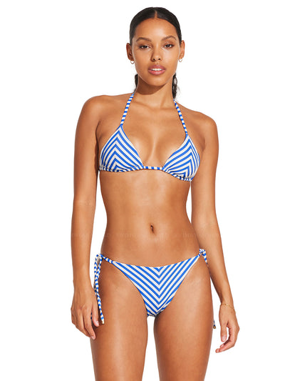 Vitamin A: Natalie Miter Halter-Natalie Miter Tie Side Bikini (14NT-COST-131NB-COST)