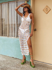 Beach Bunny: Billie Crochet Maxi Dress (B2258C4-GOLD)